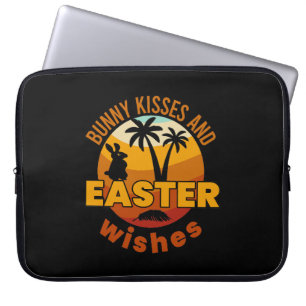 Sonnige Küsse und Osterwünsche, Frohe Osterfeier Laptopschutzhülle