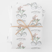 Sonnige Lage auf Fahrradumschlagpapier-Blättern Geschenkpapier Set (Beispiel)