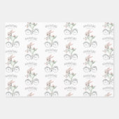 Sonnige Lage auf Fahrradumschlagpapier-Blättern Geschenkpapier Set (Vorderseite)