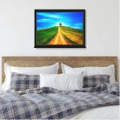 Sonnige Landschaft Canvas Print Leinwanddruck (Insitu (Schlafzimmer))