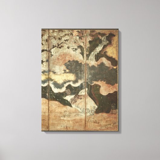 Sonnige Landschaft Leinwanddruck (Vorderseite)