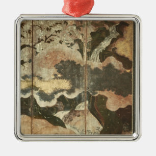 Sonnige Landschaft Ornament Aus Metall