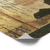 Sonnige Landschaft Poster (Ecke)