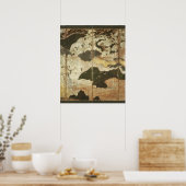 Sonnige Landschaft Poster (Küche)