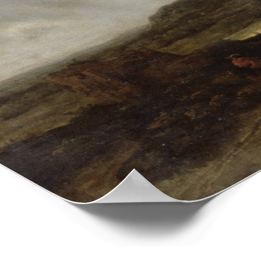 Sonnige Landschaft Poster (Ecke)