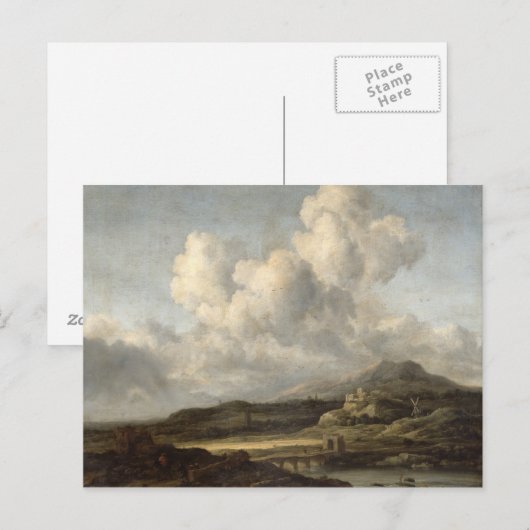 Sonnige Landschaft Postkarte (Vorne/Hinten)