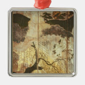 Sonnige Landschaft Silbernes Ornament (Vorne)