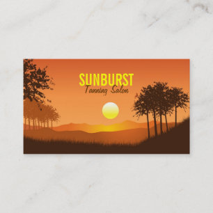 Sonnige Landschaftskarte Visitenkarte