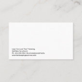 Sonnige Landschaftslandschaft | Grünpflanzen Visitenkarte (Rückseite)