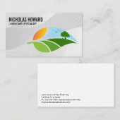 Sonnige Landschaftslandschaft | Grünpflanzen Visitenkarte (Vorne/Hinten)