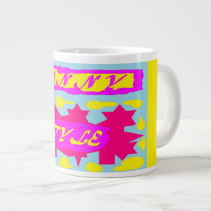 Sonnige, leuchtende Farben Jumbo-Tasse