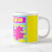 Sonnige, leuchtende Farben Jumbo-Tasse (Rechts)