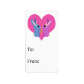 Sonnige Liebe Adressaufkleber (Vorne)