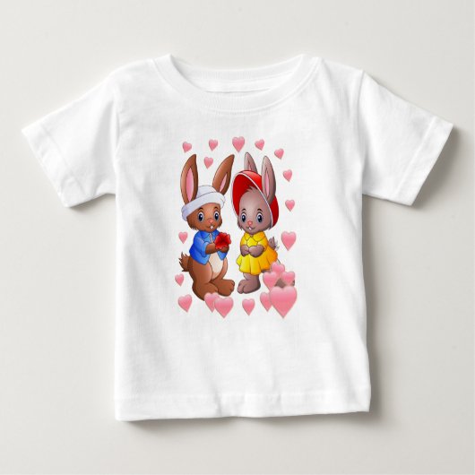 Sonnige Liebe Baby T-shirt (Vorderseite)