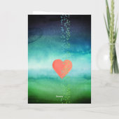 Sonnige Liebe-Karte Feiertagskarte (Rückseite)