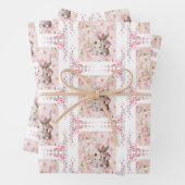 Sonnige Liebe mit rosa Rosen Geschenkpapier Set (Beispiel)