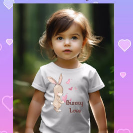 Sonnige Liebe, Niedliches Hemd mit Bunny and Heart Baby T-shirt
