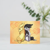 Sonnige Liebe Postkarte (Stehend Vorderseite)