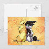 Sonnige Liebe Postkarte (Vorne/Hinten)