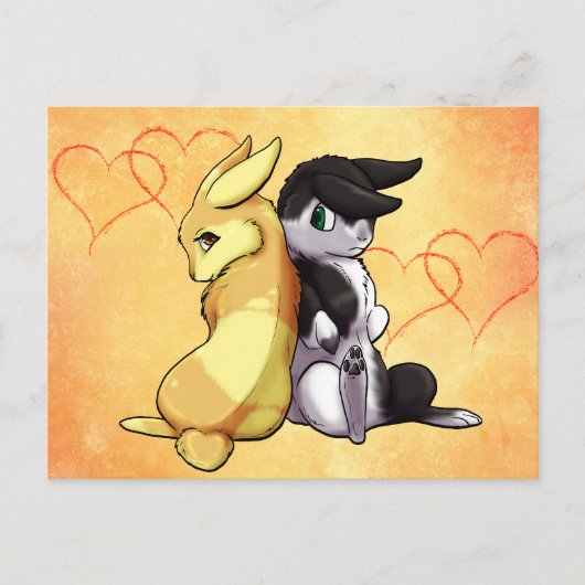 Sonnige Liebe Postkarte (Vorderseite)