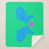 Sonnige Liebe Sherpadecke (Vorderseite)