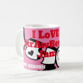 Sonnige Lieben Strawberry Jam Gel Maus Kaffeetasse (Vorderseite Links)