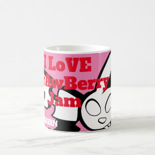 Sonnige Lieben Strawberry Jam Gel Maus Kaffeetasse
