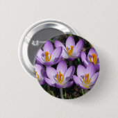 Sonnige Lila Kreuze Button (Vorne & Hinten)