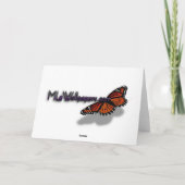 Sonnige Lila Kreuze Karte (Rückseite)