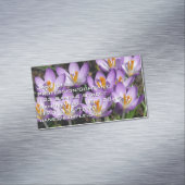 Sonnige Lila Kreuze Magnetische Visitenkarte (Beispiel)