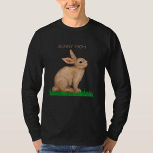Sonnige Mama Bunny Rabbit Niedlich Herren Frauen K T-Shirt