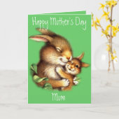 Sonnige Mama und Kindertageskarte Karte (Gelbe Blume)