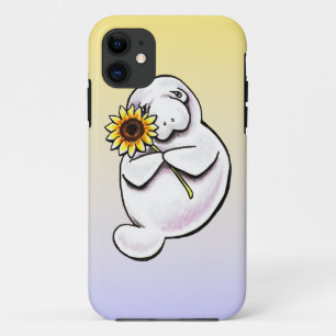 Sonnige Manatis Weg-Leine Art™ iPhone 11 Hülle