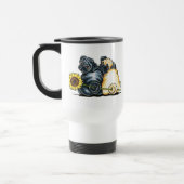 Sonnige Möpsen Reisebecher (Links)