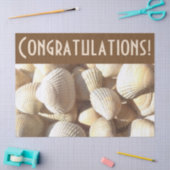 Sonnige Muscheln Sammlung Gratulationen Seidenpapier (Basteln)