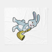 Sonnige Musik mit Saxophon Fleecedecke (Vorderseite (Horizontal))