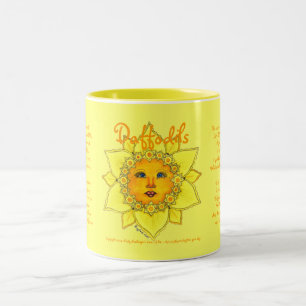 Sonnige Narzisse - zwei Ton-Tasse (gelbes) #3 Zweifarbige Tasse