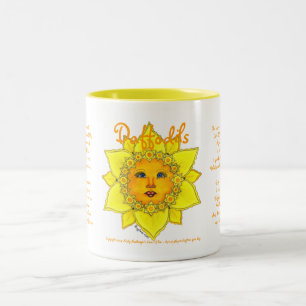 Sonnige Narzisse - zwei Ton-Tasse (gelbes) #4 Zweifarbige Tasse