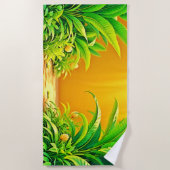 Sonnige Natur Wandern Strandtuch (Vorderseite)