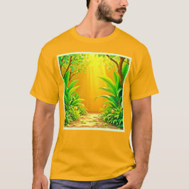 Sonnige Natur Wandern T-Shirt