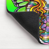 "Sonnige" niedliche Regenbogen-Schmetterlings-Fee Mousepad (Ecke)