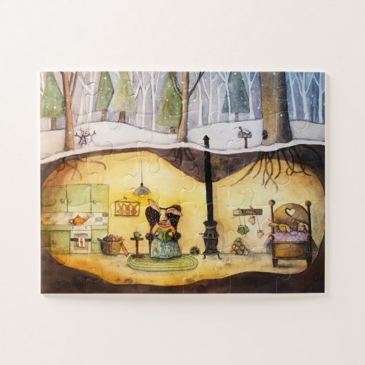 Sonnige Nische 11x14 Puzzle (30 große Stücke) (Horizontal)