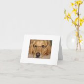 Sonnige Note Card - Sonnenschein Golden Retriever Karte (Gelbe Blume)