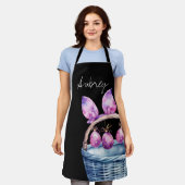 Sonnige Ohren und Eier auf einem Blueskorb Schürze (Getragen)