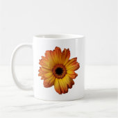 Sonnige Orange gerbera Blume Blüte Kaffeetasse (Links)