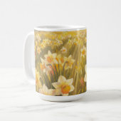 Sonnige Osterglocken Kaffeetasse (Vorderseite Links)