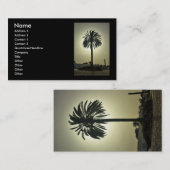 Sonnige Palme Visitenkarte (Vorne/Hinten)