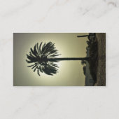Sonnige Palme Visitenkarte (Rückseite)