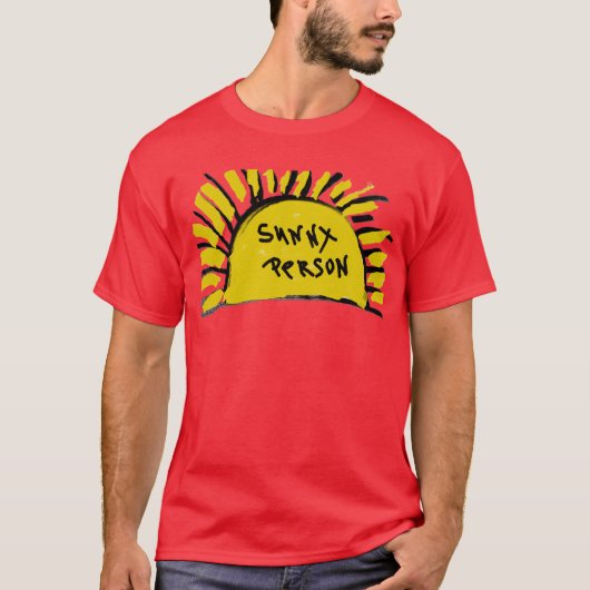 Sonnige Person Sun Rays T - Shirt Top (Vorderseite)
