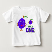 Sonnige Pflaumen Baby T-shirt (Vorderseite)